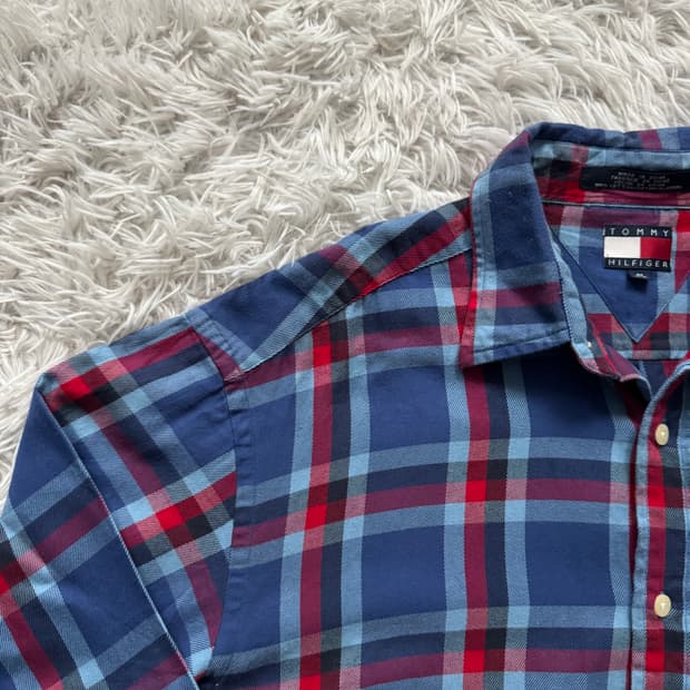 TOMMY HILFGER 일본빈티지 셔츠 타미 힐피거 빈티지셔츠 m 95