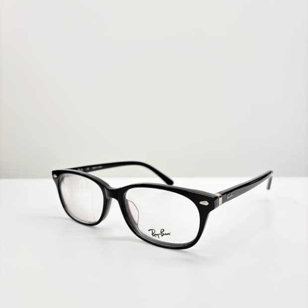 RAYBAN 레이밴 블랙 스퀘어 뿔테