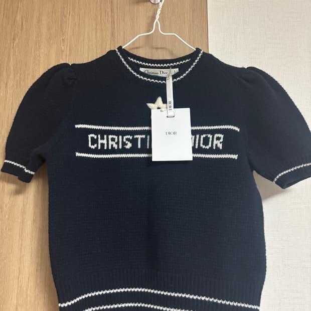 Dior 별 반팔 니트 네이비 새상품