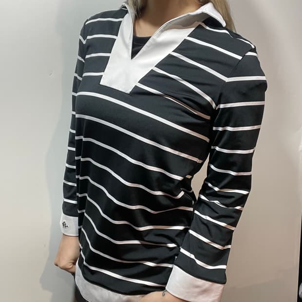 폴로골프 스트라이프 티셔츠