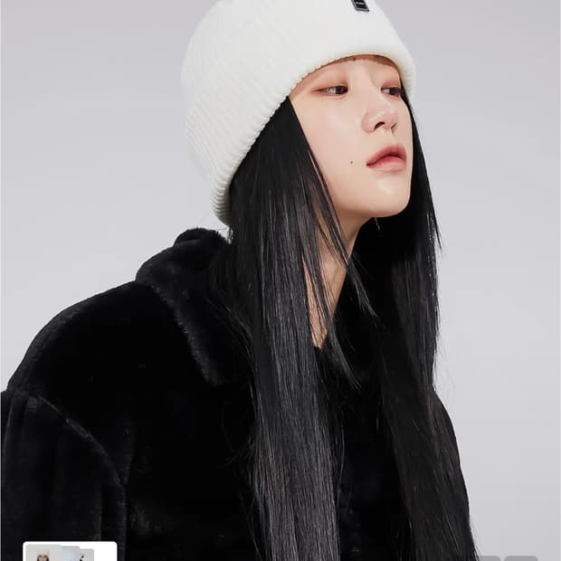 플레어업 비니 오프화이트