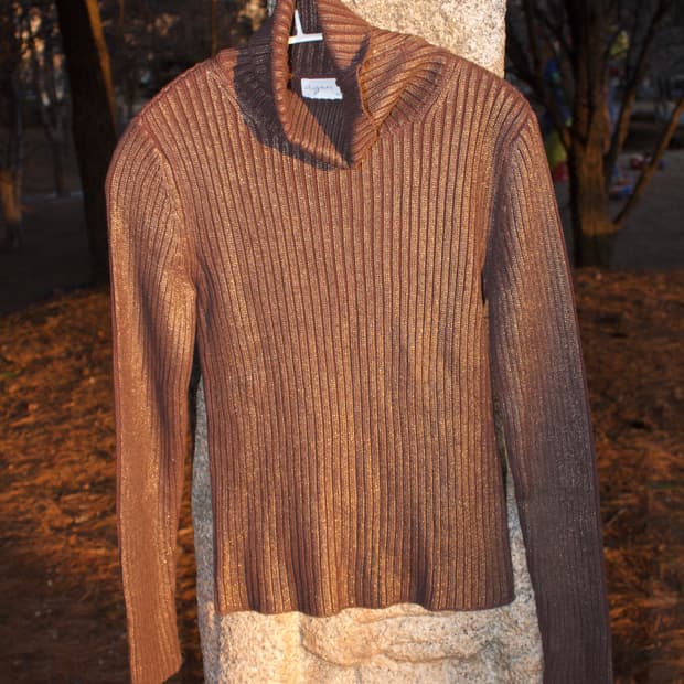 agnes b 펄 페인티드 니트