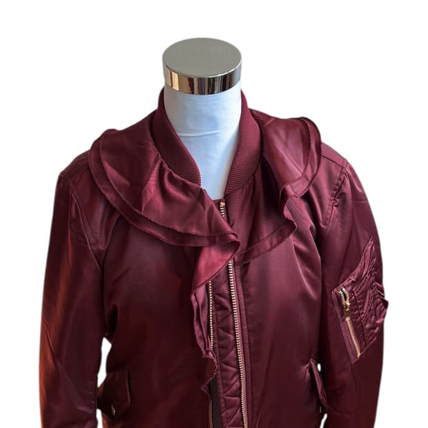 Ruffle Neck Bomber
