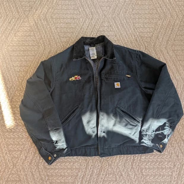 칼하트 디트로이트 J01 블랭킷 라인드 캔버스 자켓 3XL