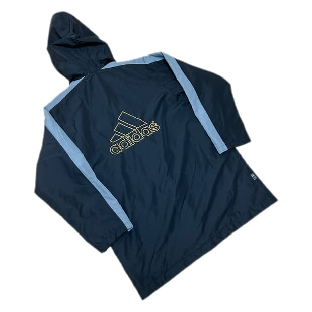 아디다스 레트로 블랙 플리스 바람막이 레더 자켓