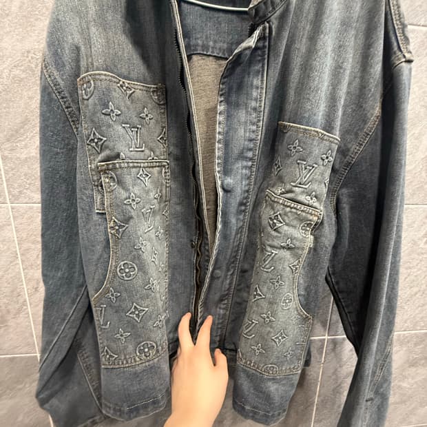 루이비통 데님 자켓