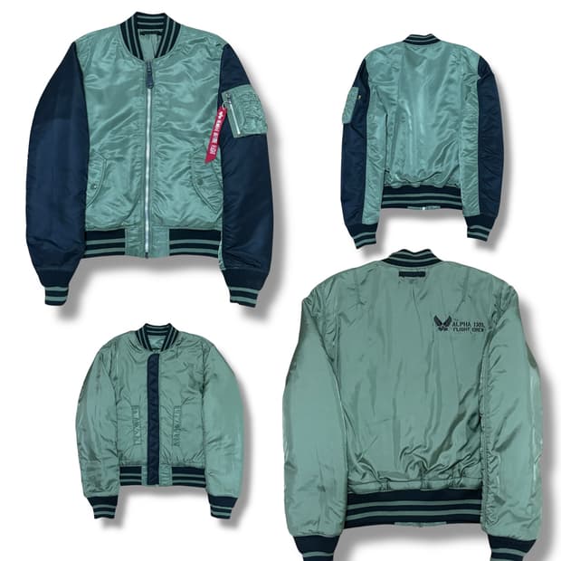 Alpha Industries MA-1 리버시블 항공 점퍼