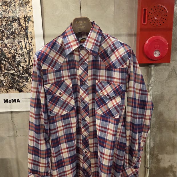 80'S 미제 웨스턴셔츠