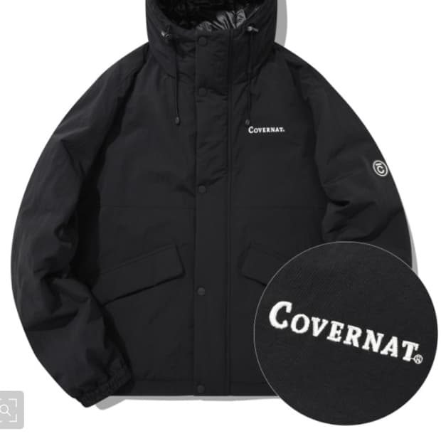 커버낫 THERMORE 후드 점퍼 블랙 XL