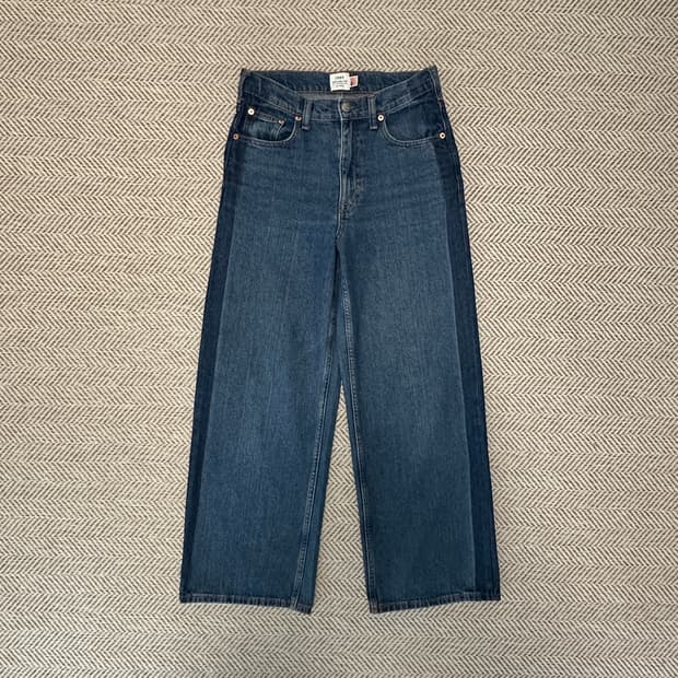 COEN usa cotton denim wide pants