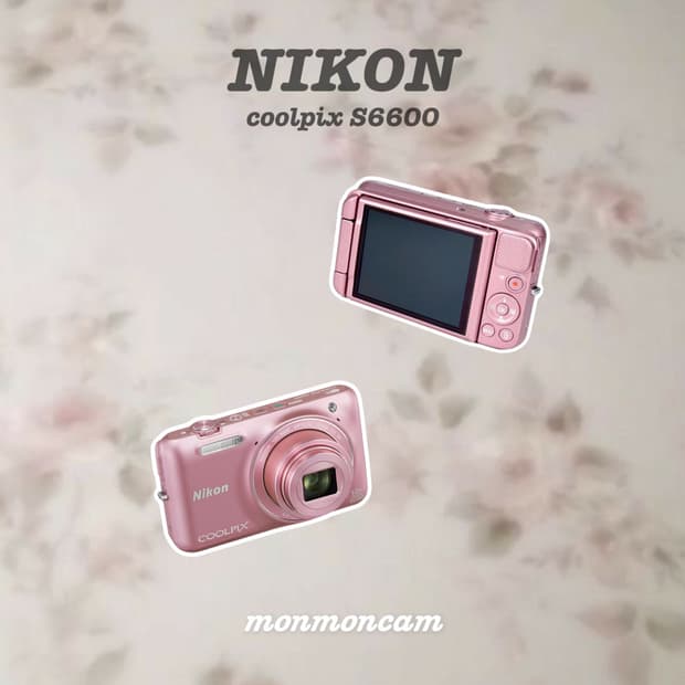 셀피🩷 니콘 쿨픽스 s6600 핑크 nikon 레어 디카