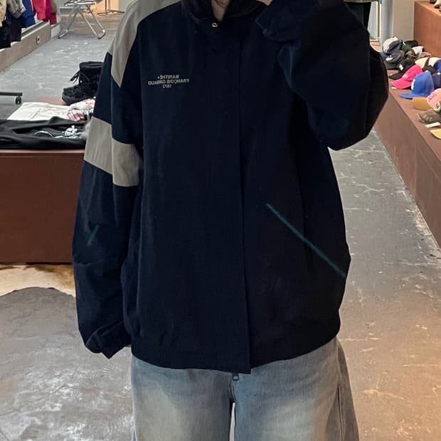 마리떼 프랑소와저버 나일론 컬러블록 베이스볼 자켓 H1780