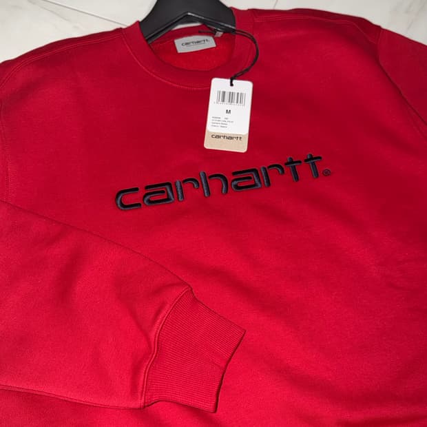 칼하트 맨투맨 스웨트셔츠 m 레드
