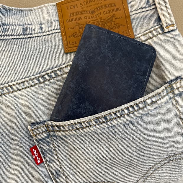 빈티지 에이징 카드지갑