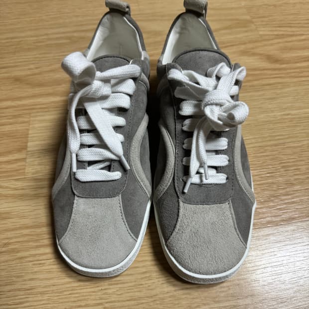 토템 레더 스웨이드 스니커즈