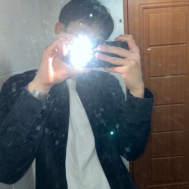 아르마니 익스체인지 블랙 셔츠 봄 아우터