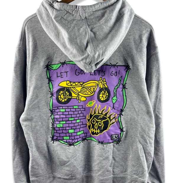 JPN 스트릿 스컬 프린팅 후드티2303