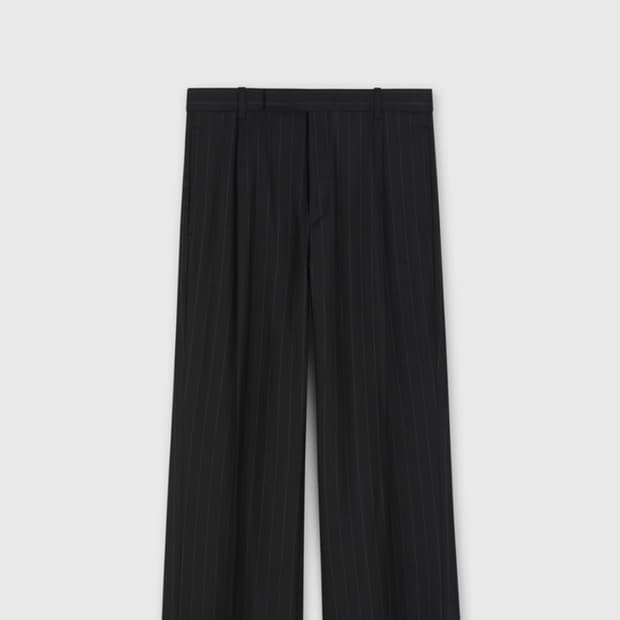 BERGAMO TAILORED TROUSERS BLACK STRIPE