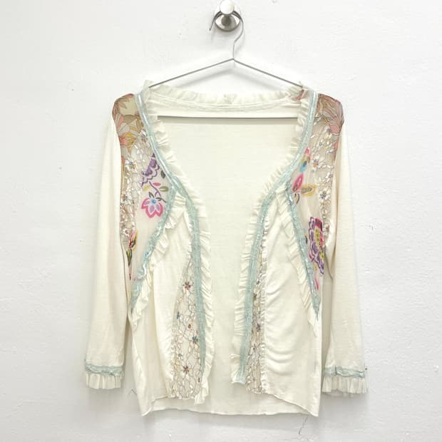 patchwork lace cardigan 