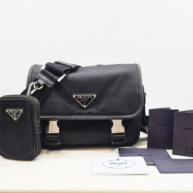 [정품]프라다 삼각 로고 멀티 크로스백 메신저백 2VD034
