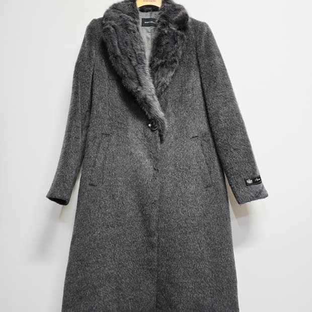 베스티벨리 밍크트리밍 모알파카코트