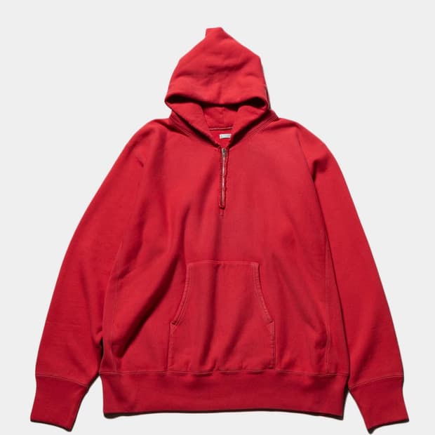 [2] 아프레쎄 빈티지 하프집 스웻 후디