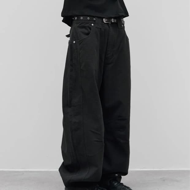 9999아카이브 Technical Curved Jeans 1사이즈