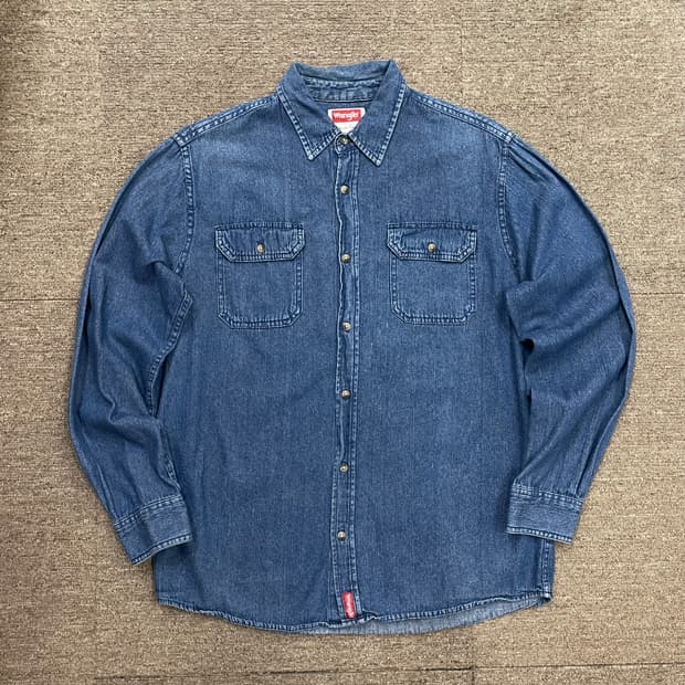(M) Wrangler 랭글러 데님 셔츠