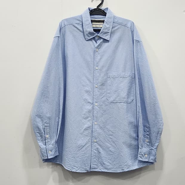 [M] 라퍼지 스토어 아워맨 코튼 오버핏 셔츠 스카이블루