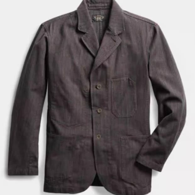 RRL SLIM JASPE TWILL SPORT COAT L