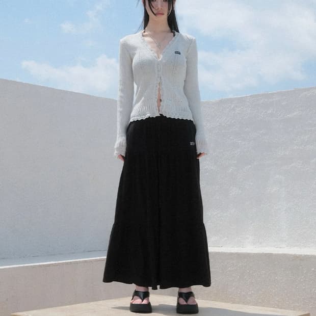 애즈온 에이미 롱 스커트 치마 ASON AMY LONG SKIRT