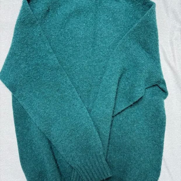 (L) 하울린(HOWLIN') 그린 라운드넥 니트