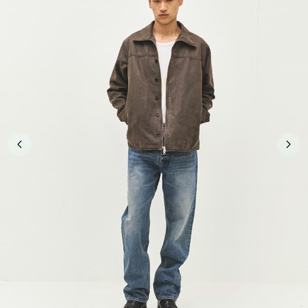 서피스에디션 BUTTON SHIRT JACKET BROWN [L]