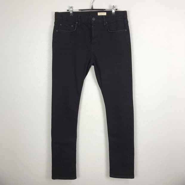 올세인츠 블랙진 스키니핏 흑청 데님 청바지 남성32-33