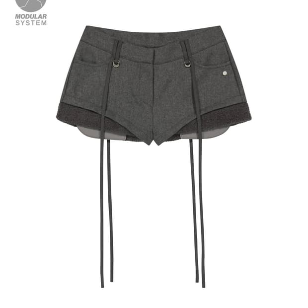 (구함)오호스 micro wool shorts 마이크로 울 쇼츠 그레이