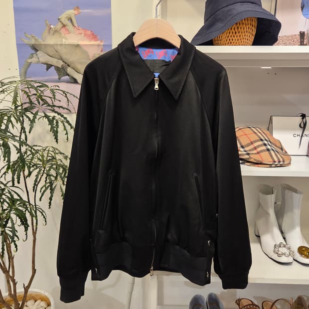 럭키슈에뜨 자수 블루종 항공 점퍼