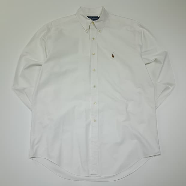 CL958 XL 폴로 90s 홍콩판 야머스 멀티포니 화이트 셔츠