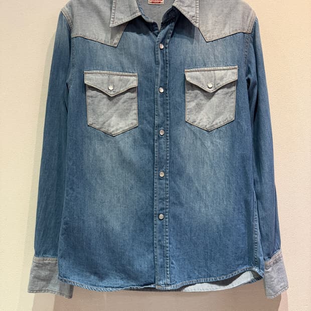 Edwin Two-Tone Western Denim Shirt