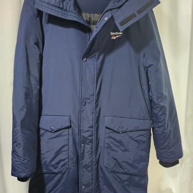 리복 클래식 벡터 롱패딩 네이비 L(100)