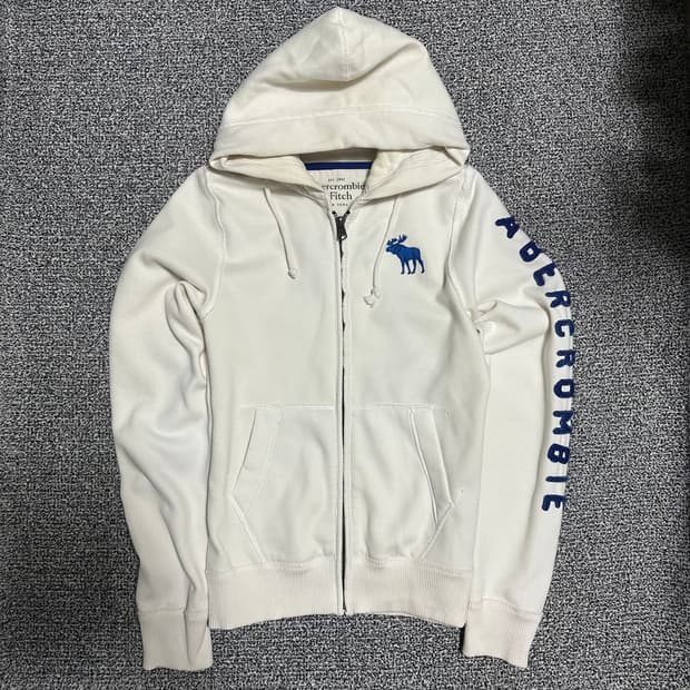 (L추천) 아베크롬비 화이트 후드집업