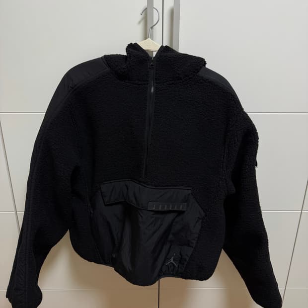 나이키 조던 플리스 크롭 후드 아노락 