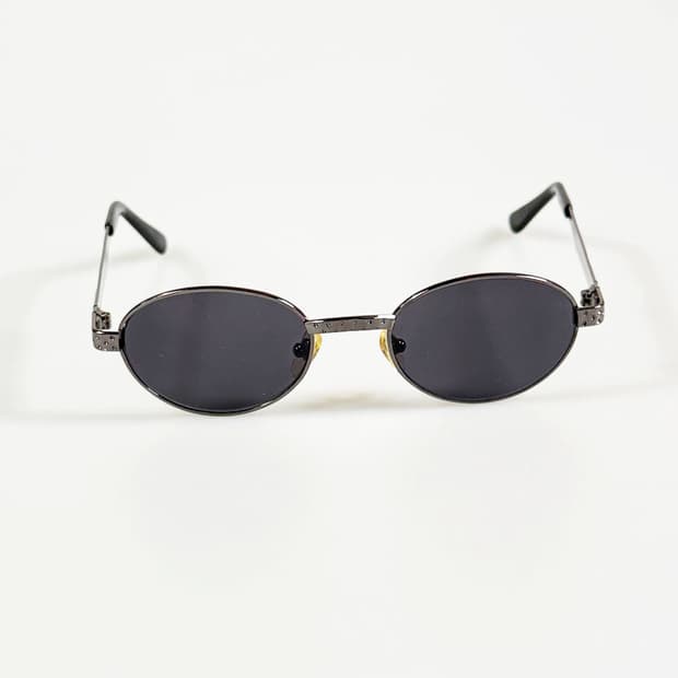 건메탈 슬림 오벌 메탈 프레임 빈티지 선글라스