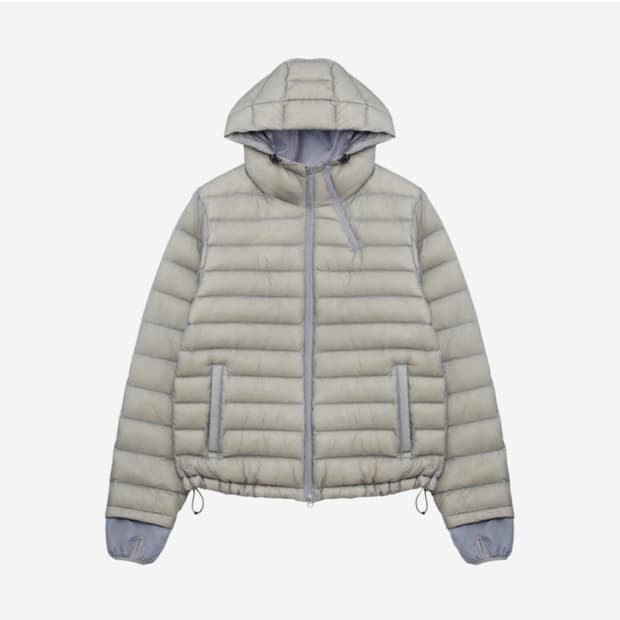 산산기어 서픽스 푸퍼 자켓 그레이 24fw