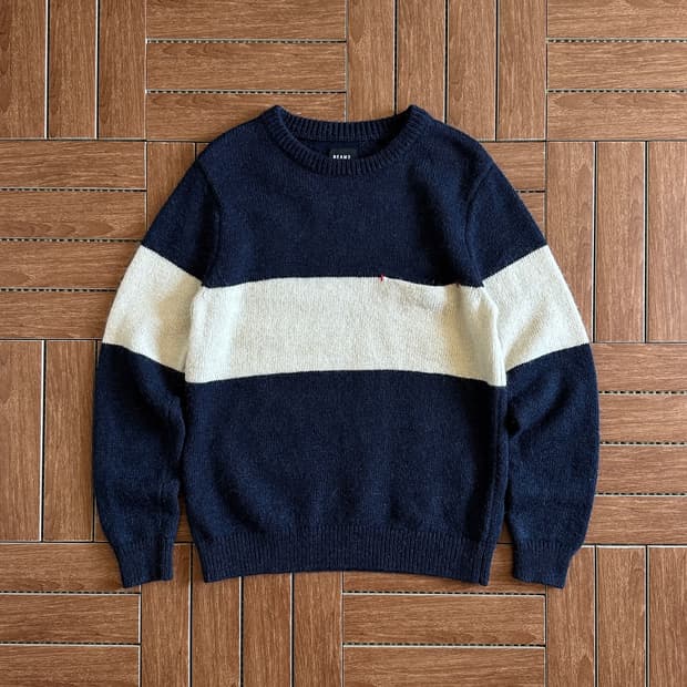 Beams alpaca wool knit sweater