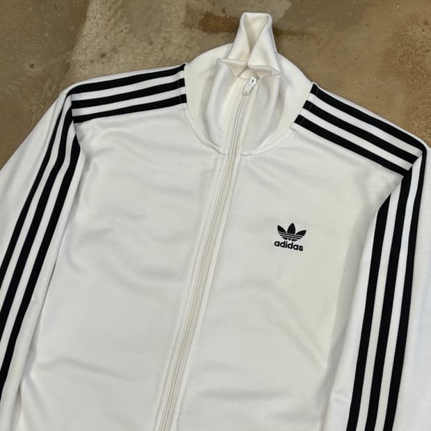 L 아디다스 베켄바우어 화이트 트랙탑 