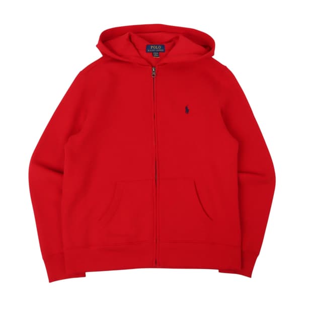 폴로 랄프로렌 레드 후드집업