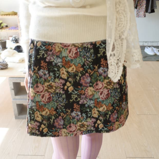 태피스트리 스커트 