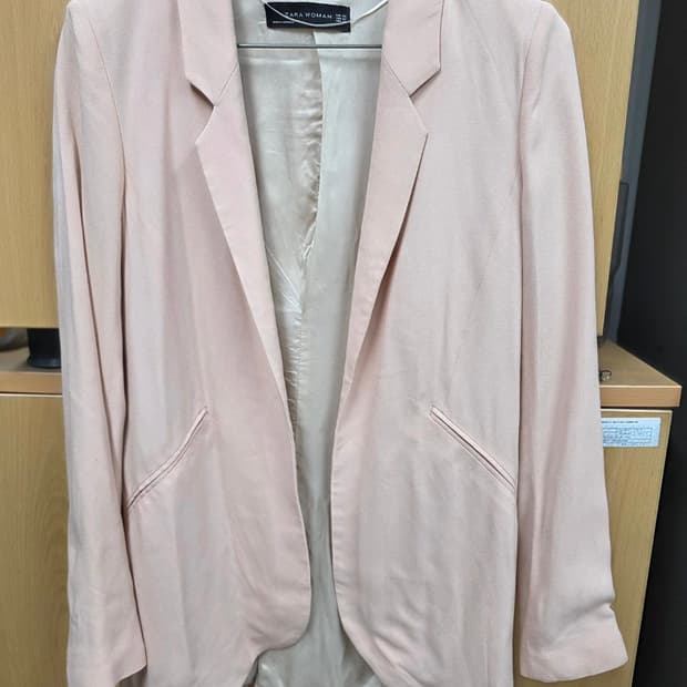 자라 인디핑크 오픈 블레이저 자켓