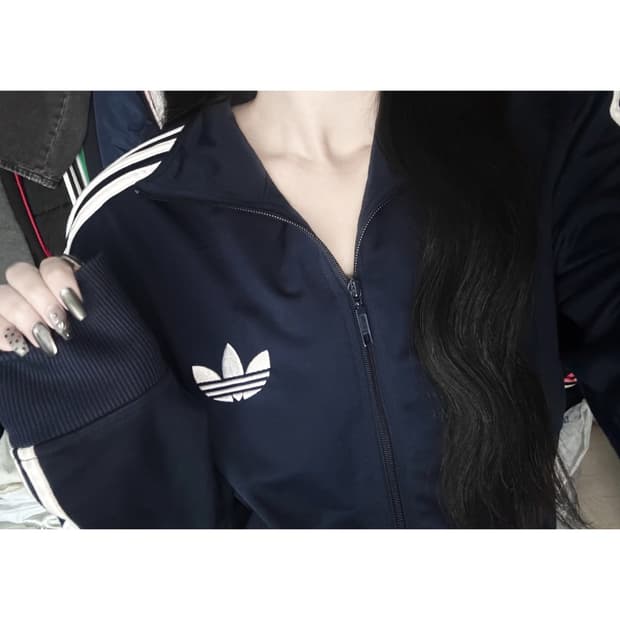 아디다스 파이어버드 구파 진네이비 져지 집업 트랙탑