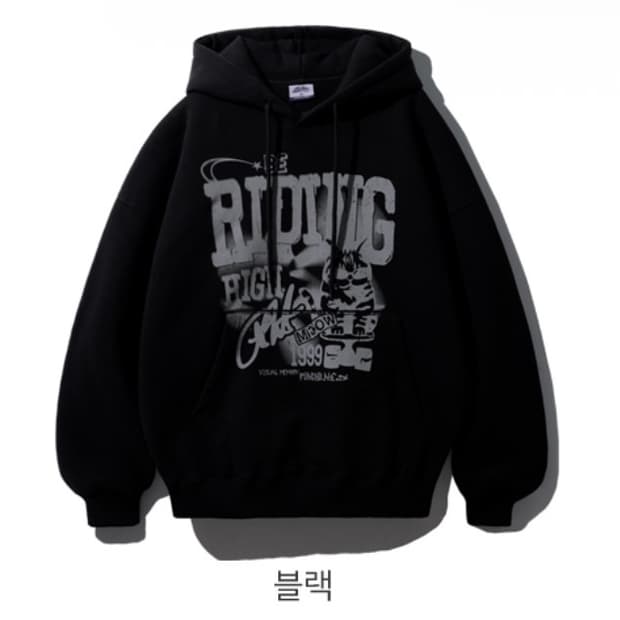 [브랜드 펀치라인] 블랙 후디